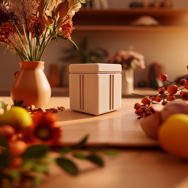 Alternate product view of Minimalist Pet Memorial Urn.