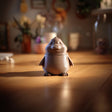 Alternate product view of Duck Bird Memorial Urn.
