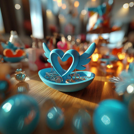 Alternate product view of Winged Heart Jewelry Organizer.