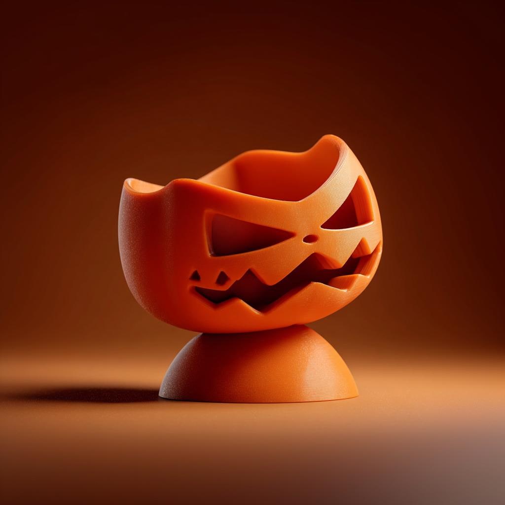 Jack O Lantern Jewelry Organizer | Pumpkin Ring Holder | Halloween Trinket Dish | 3D Printed Jewelry Tray | Spooky Vanity Dresser Decor