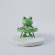 3D Printed Cute Frog Candy Dish Table Tray, Cartoon Animal Figurine Key Holder, Whimsical Desktop Snack Serving Bowl, Cottagecore Desk Decor