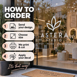 Custom Storefront Window Decal | Shop Logo & Retail Branding | Without Background | Printed Vinyl