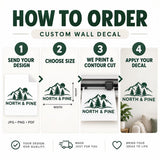 Custom Wall Vinyl Decal | Your Logo or Artwork | Without Background | Contour Cut