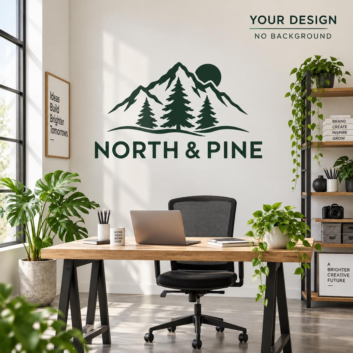Custom Wall Vinyl Decal | Your Logo or Artwork | Without Background | Contour Cut
