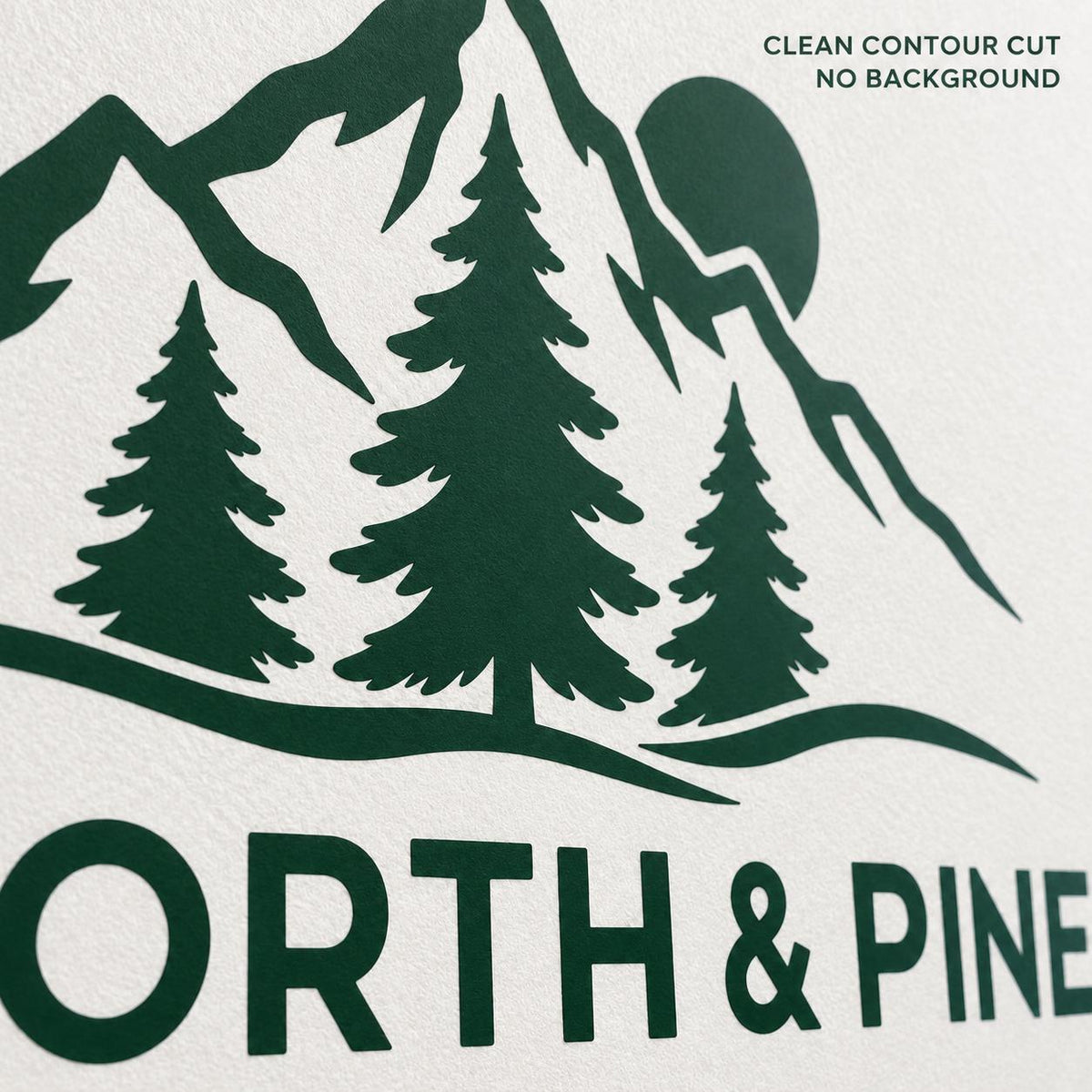 Custom Wall Vinyl Decal | Your Logo or Artwork | Without Background | Contour Cut