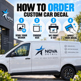 Custom Car Vinyl Decal | Vehicle Logo or Artwork | Without Background | Printed Branding Sticker