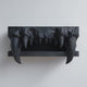 3D Printed Vampire Fangs Wall Shelf | Gothic Monster Jaw Decor | Dark Fantasy Floating Ledge for Horror Bedroom, Gaming Room or Hallway
