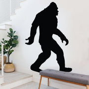 BigFoot silhouette vinyl decal sticker on a wall.